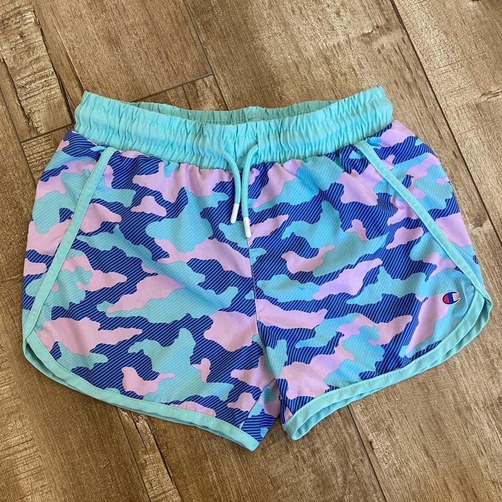 Champion Kids' Camo Shorts - Blue and Pink